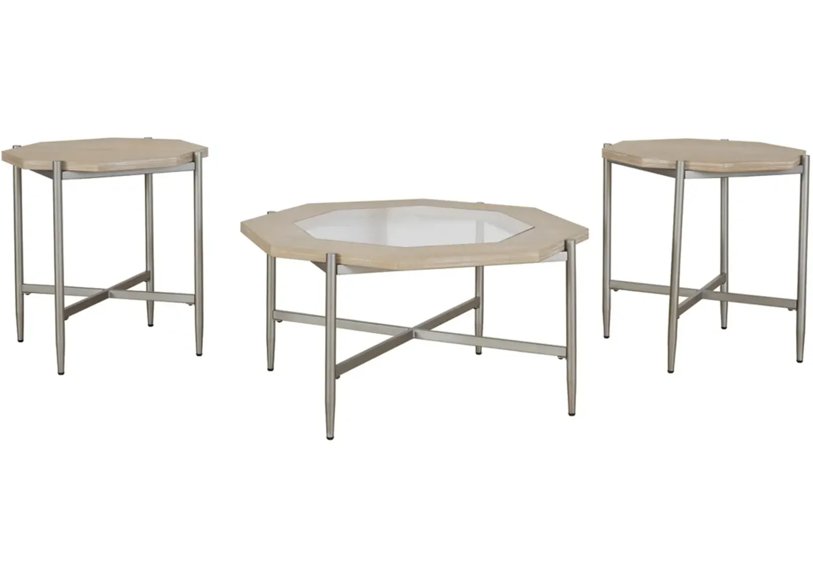 Signature Design by Ashley® Varlowe 3-Piece Bisque Tables