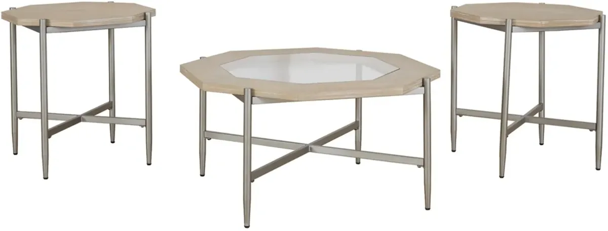 Signature Design by Ashley® Varlowe 3-Piece Bisque Tables