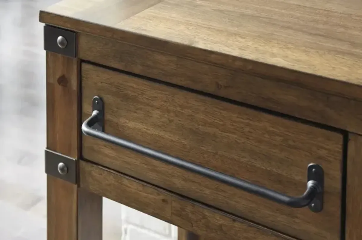 Signature Design by Ashley® Roybeck Light Brown/Bronze Accent Cabinet