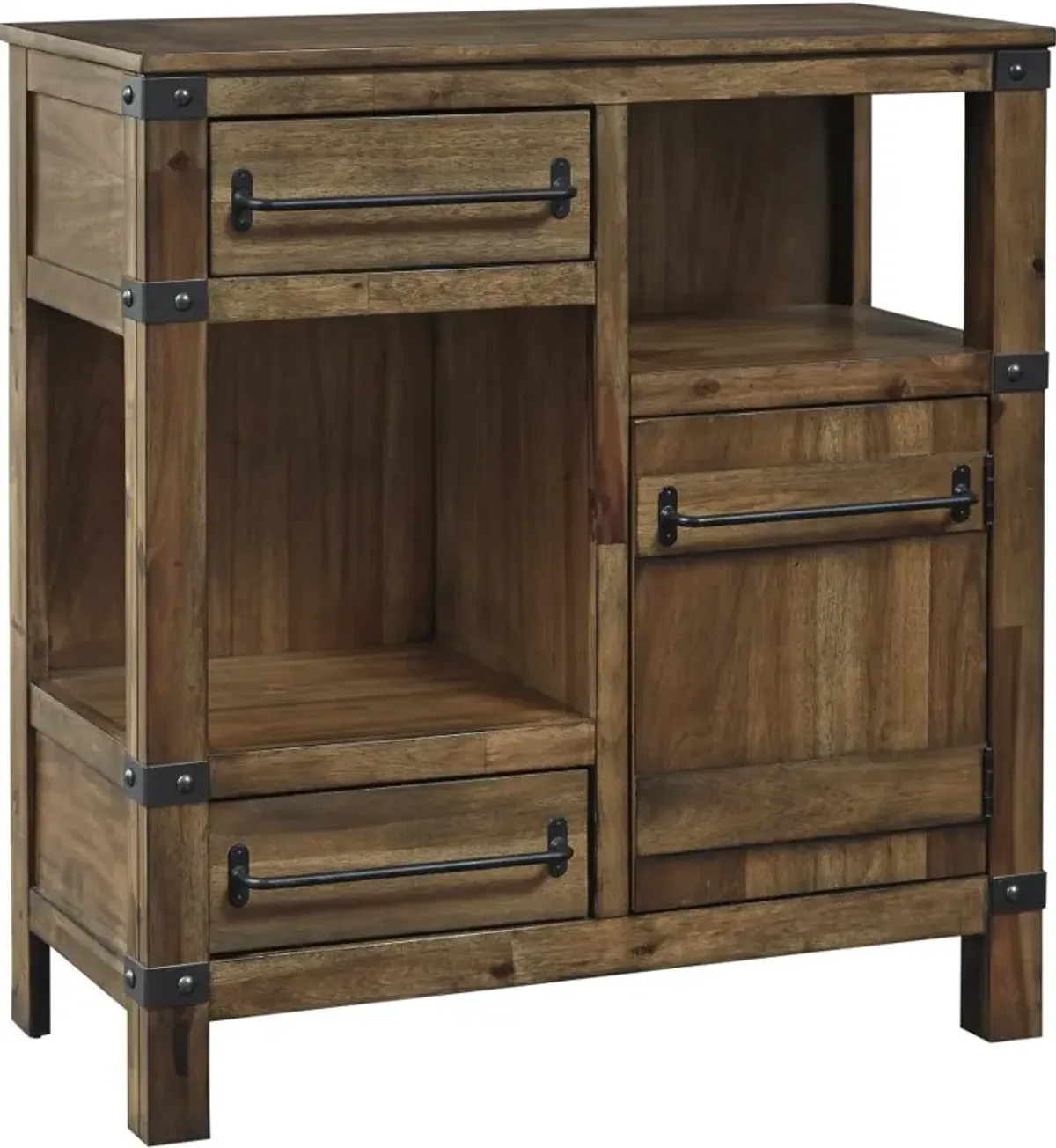 Signature Design by Ashley® Roybeck Light Brown/Bronze Accent Cabinet