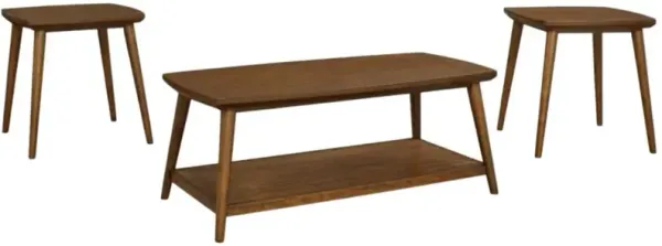 Signature Design by Ashley® Lyncott 3-Piece Brown Table Set