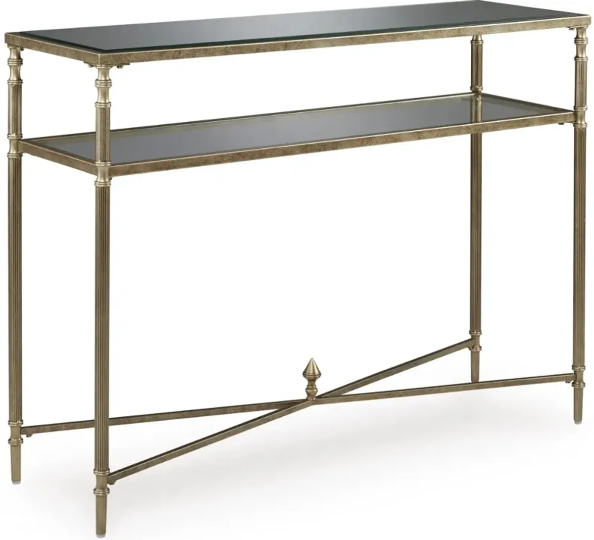 Signature Design by Ashley® Cloverty Aged Gold Sofa Table