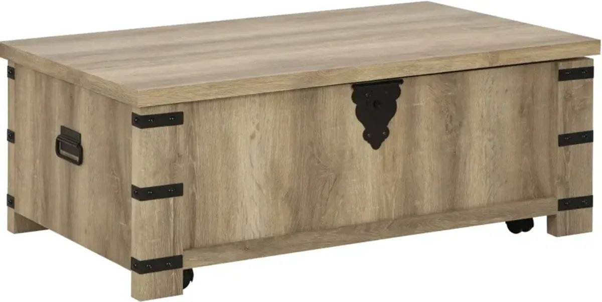 Signature Design by Ashley® Calaboro Oak Lift-Top Coffee Table