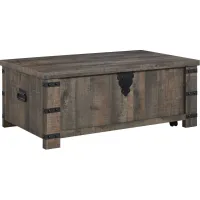 Signature Design by Ashley® Hollum Rustic Brown Lift-Top Coffee Table