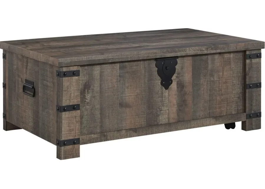 Signature Design by Ashley® Hollum Rustic Brown Lift-Top Coffee Table