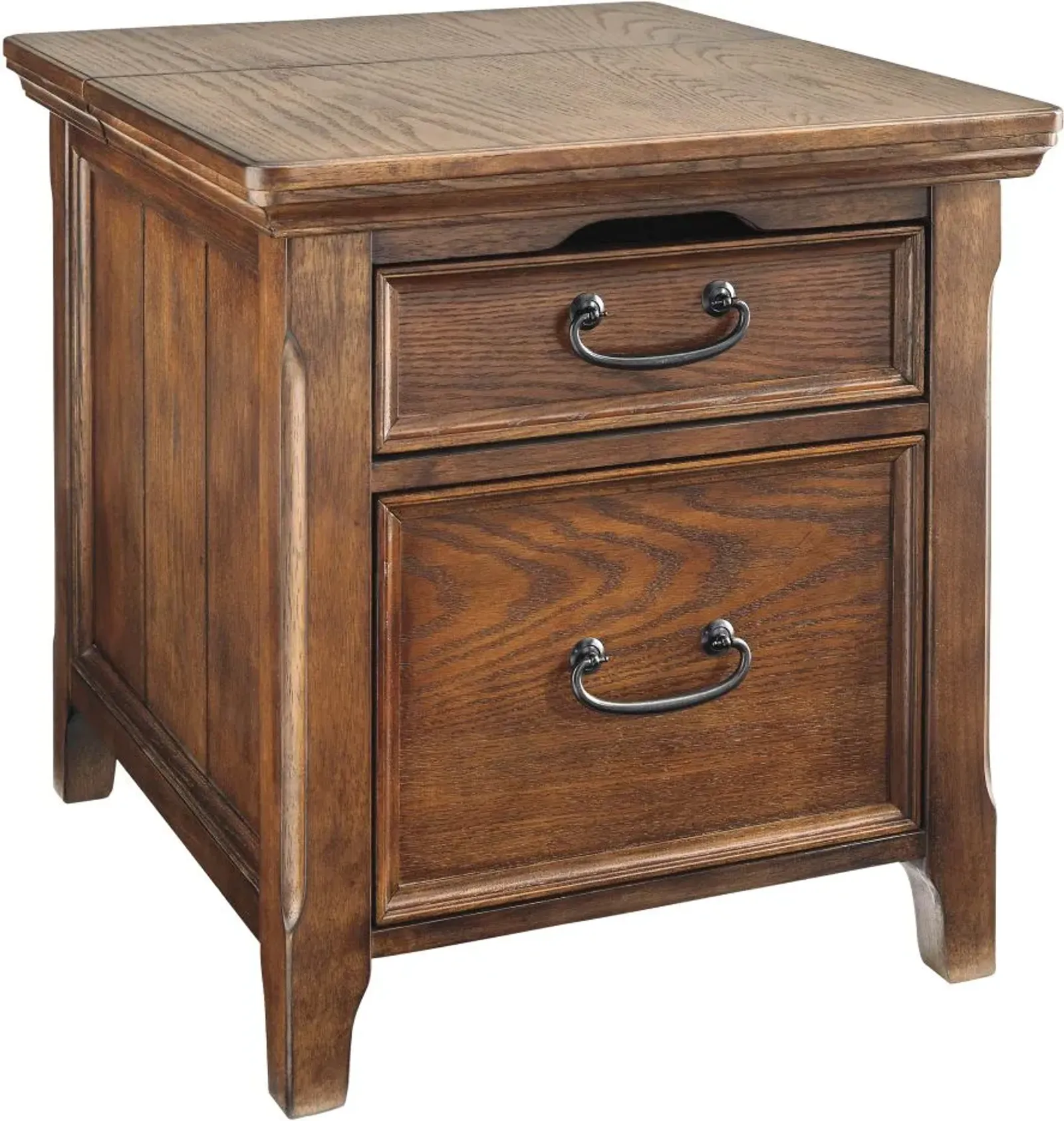 Signature Design by Ashley® Woodboro Dark Brown Media End Table