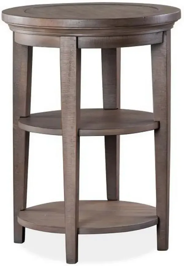 Magnussen Home® Paxton Place Dovetail Grey Round End Table