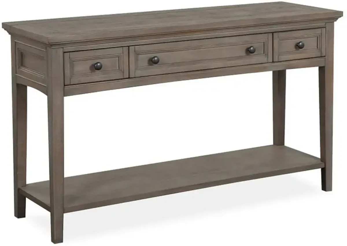 Magnussen Home® Paxton Place Dovetail Grey Rectangular Sofa Table