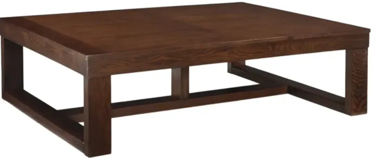 Signature Design by Ashley® Watson Dark Brown Rectangular Cocktail Table