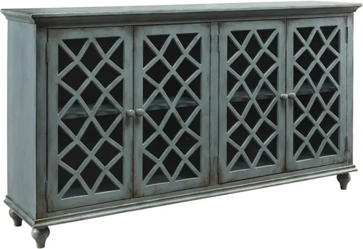 Signature Design by Ashley® Mirimyn Antique Teal Accent Cabinet