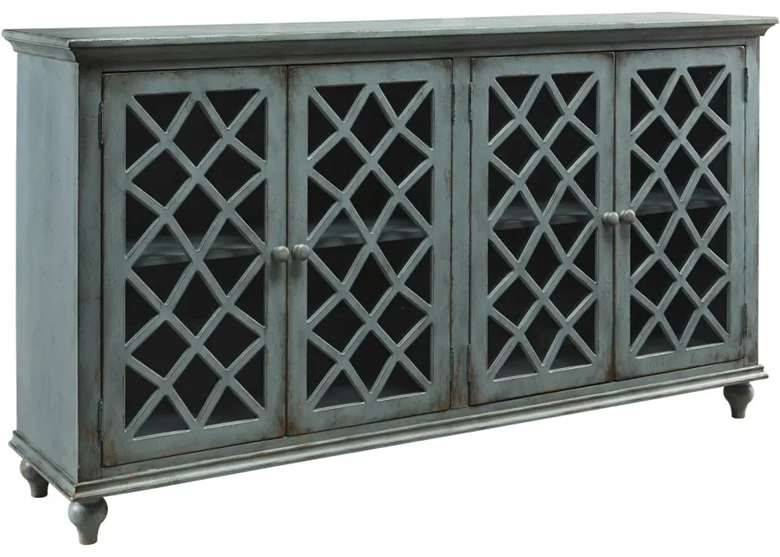 Signature Design by Ashley® Mirimyn Antique Teal Accent Cabinet