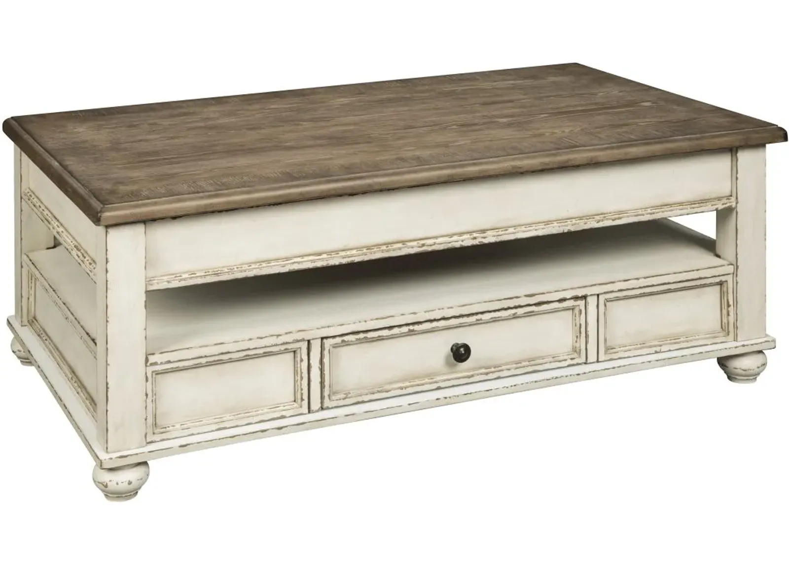 Signature Design by Ashley® Realyn White/Brown Lift Top Coffee Table