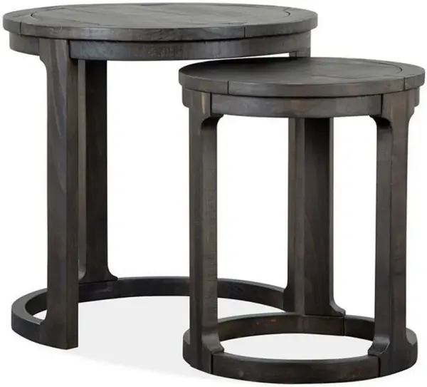 Magnussen Home® Boswell Peppercorn Nesting End Table