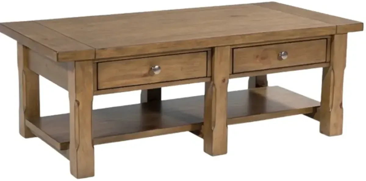 Signature Design by Ashley® Vandenmore Medium Brown Rectangular Cocktail Table