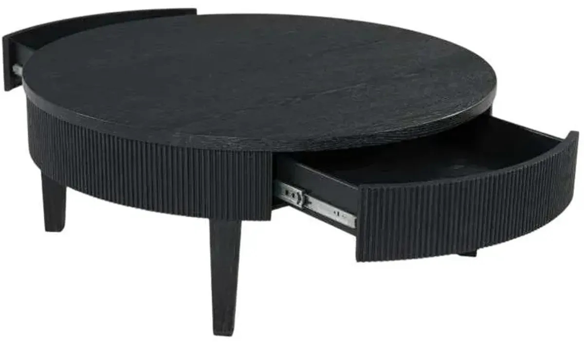 Signature Design by Ashley® Marstream Black Round Cocktail Table