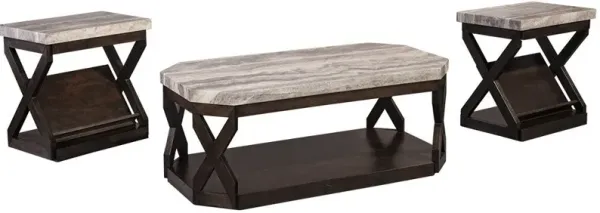 Signature Design by Ashley® Radilyn 3-Piece Grayish Brown Occasional Table Set