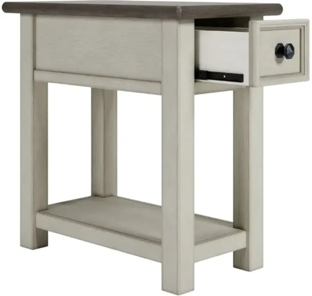 Signature Design by Ashley® Bolanburg Gray End Table with Antique White Base