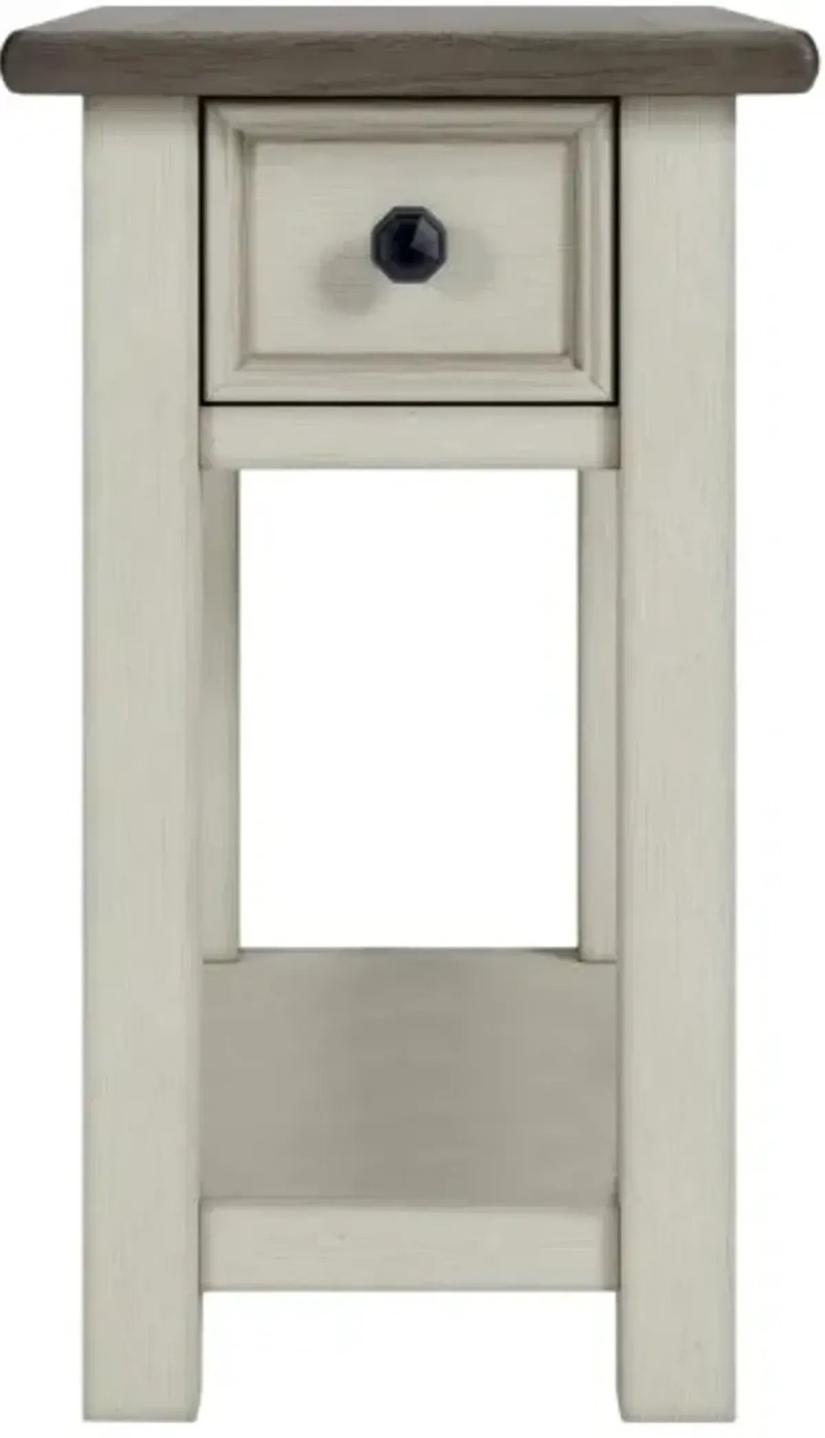 Signature Design by Ashley® Bolanburg Gray End Table with Antique White Base