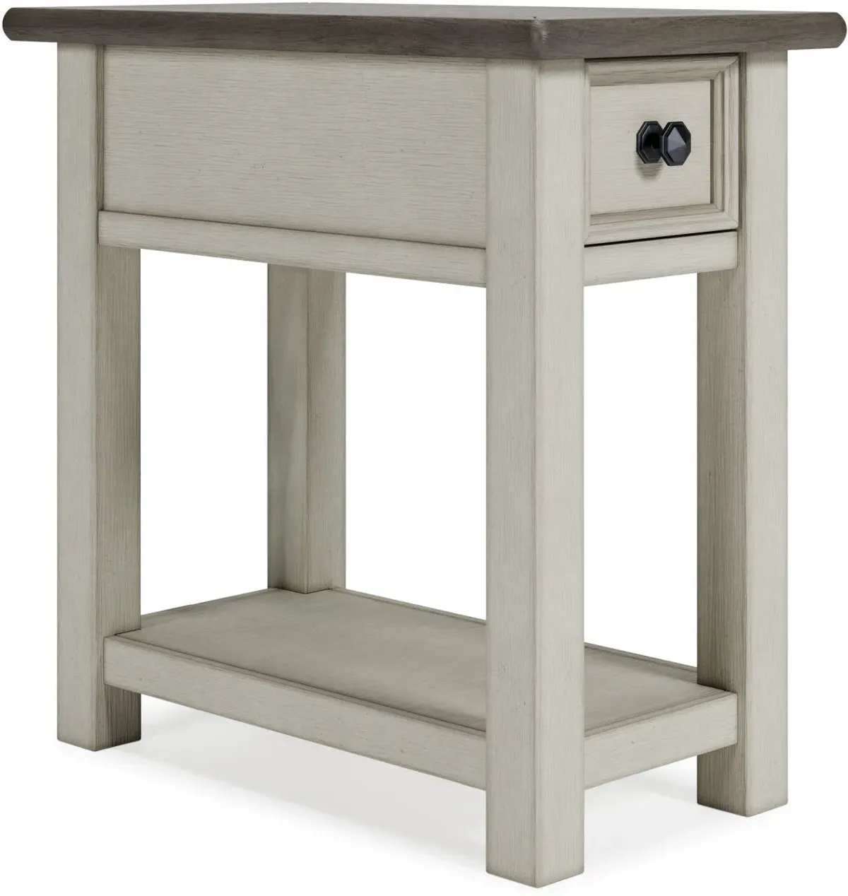 Signature Design by Ashley® Bolanburg Gray End Table with Antique White Base