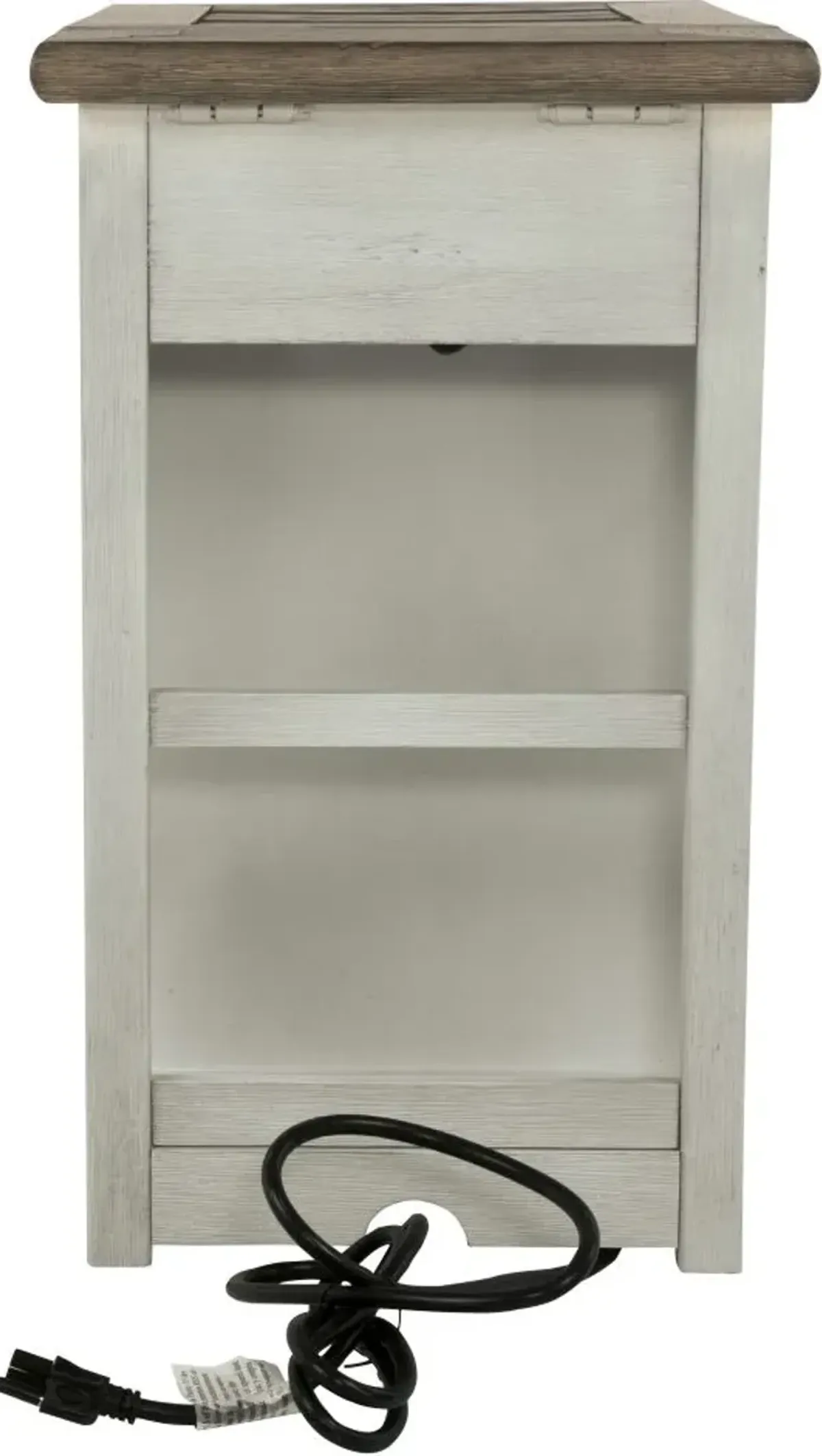 Signature Design by Ashley® Bolanburg Brown Chairside End Table with Antique White Base