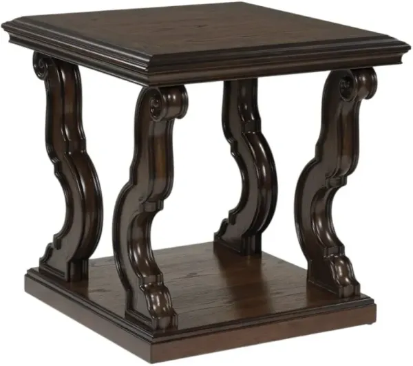 Signature Design by Ashley® Maylee Dark Brown Square End Table