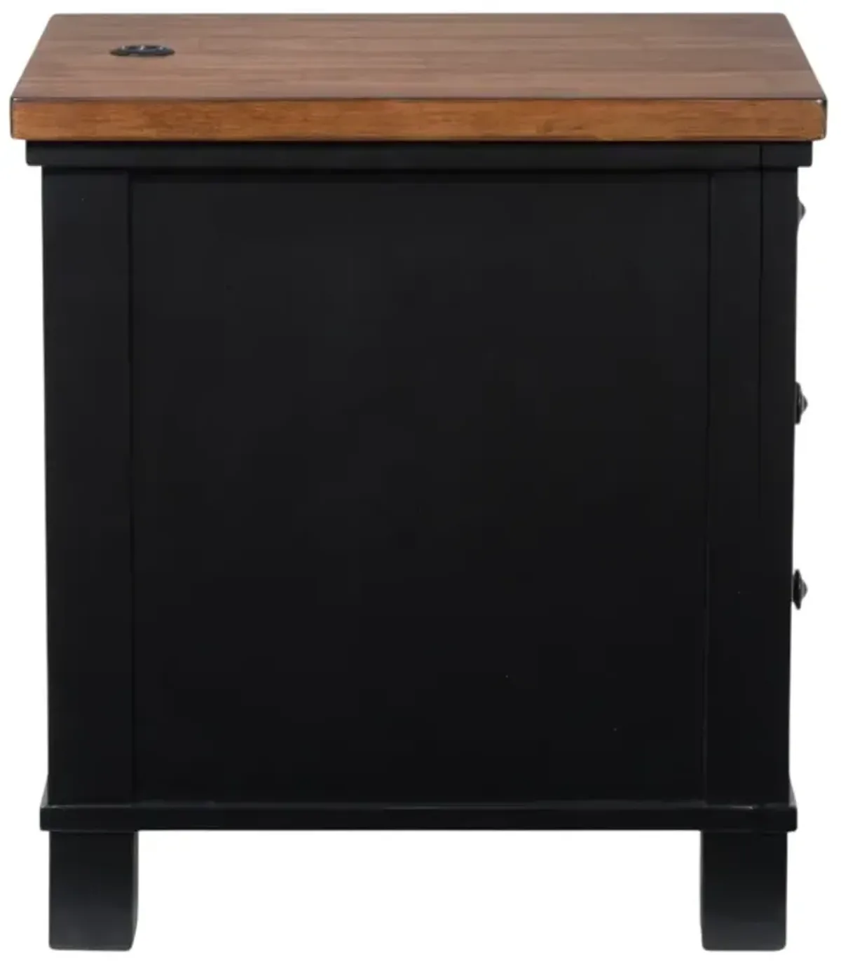 Signature Design by Ashley® Wildenauer Brown Side Table with Black Base