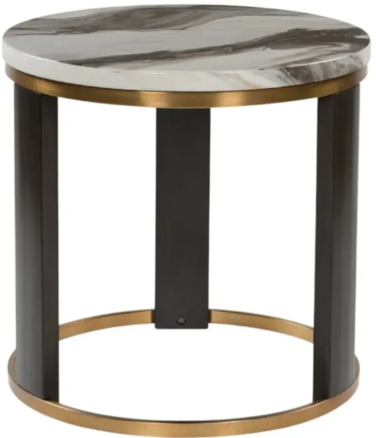 Signature Design by Ashley® Jazmore Brown End Table with Brass Base