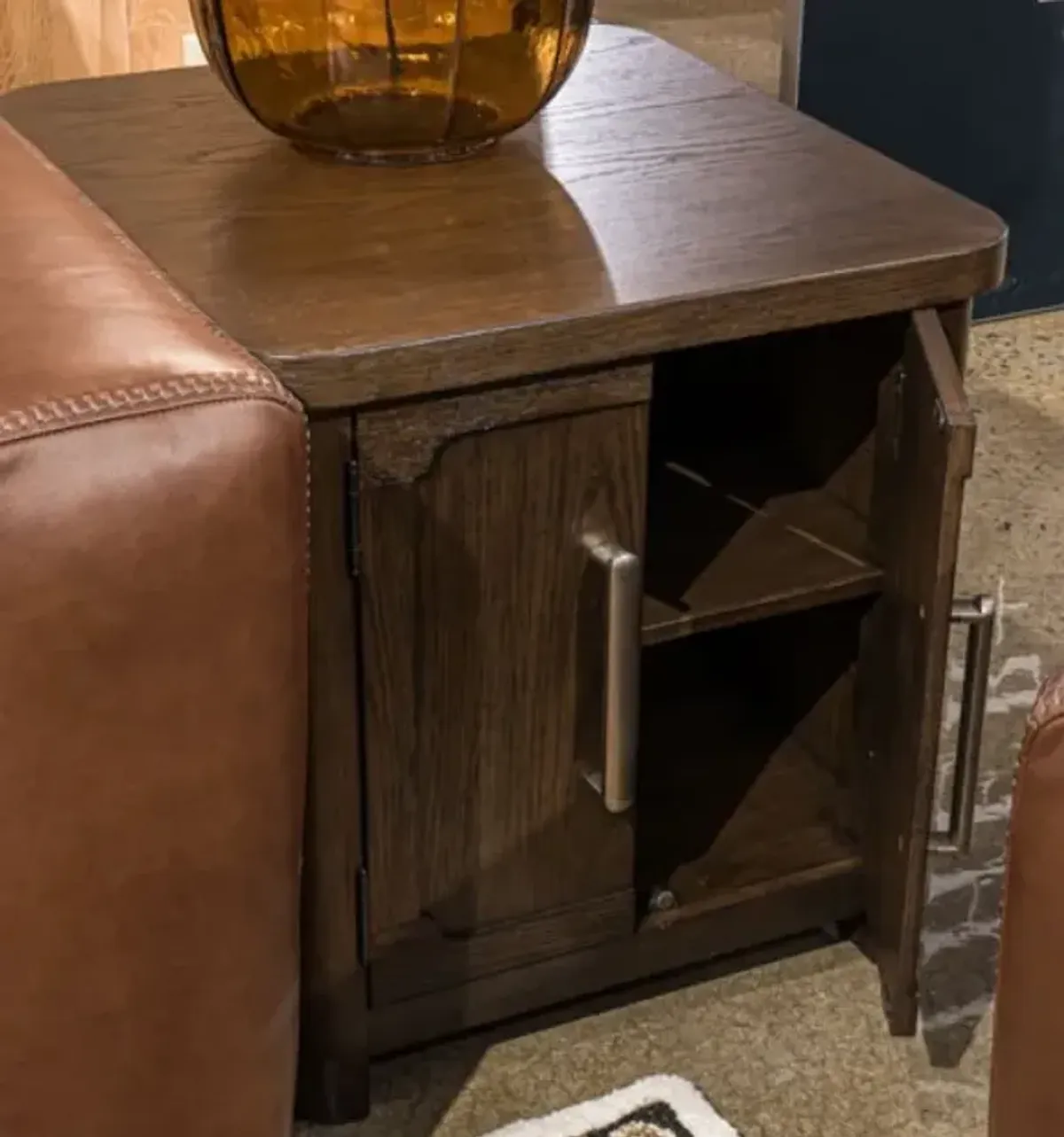 Signature Design by Ashley® Breckington Dark Brown Rectangular End Table