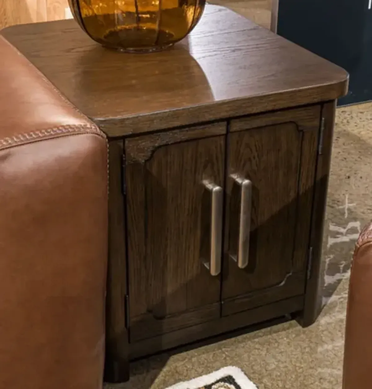 Signature Design by Ashley® Breckington Dark Brown Rectangular End Table