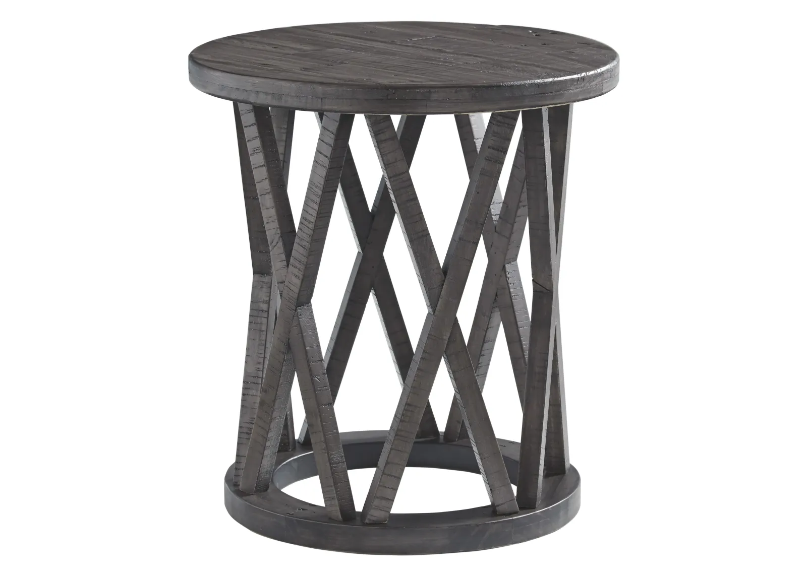 Signature Design by Ashley® Sharzane Grayish Brown Round End Table