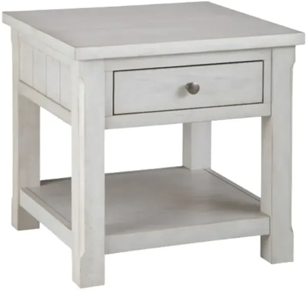 Signature Design by Ashley® Robbinsdale Antique White Square End Table