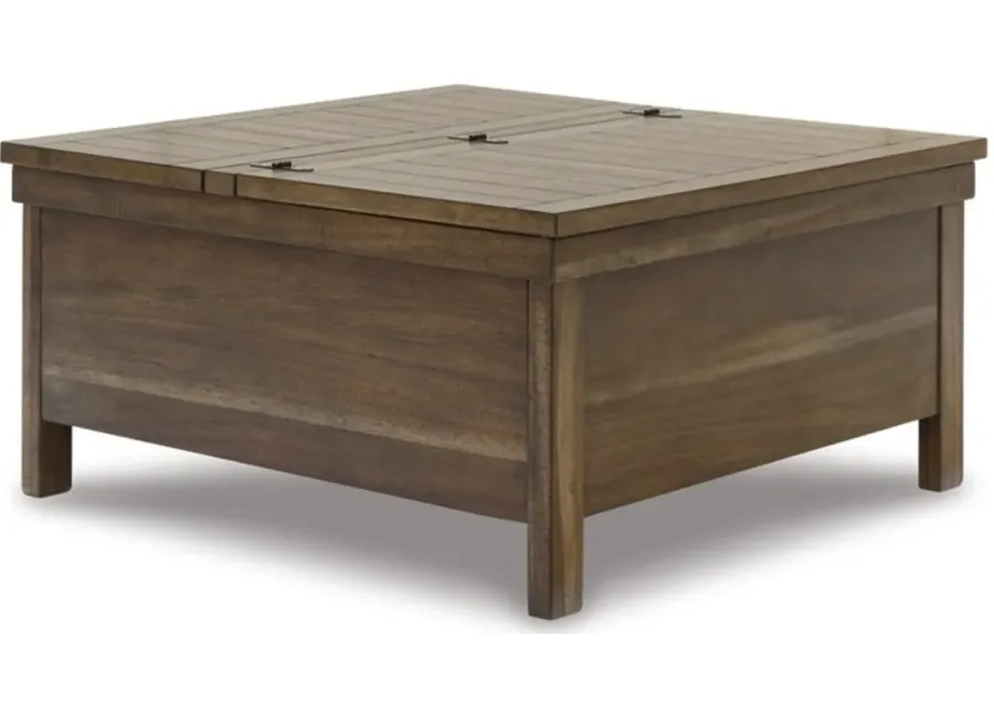 Signature Design by Ashley® Moriville Grayish Brown Lift-Top Coffee Table