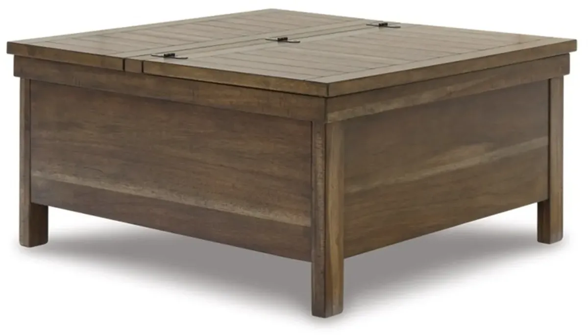 Signature Design by Ashley® Moriville Grayish Brown Lift-Top Coffee Table