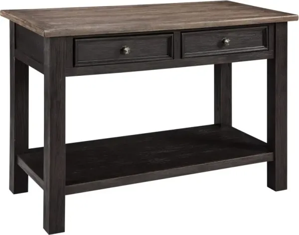 Signature Design by Ashley® Tyler Creek Grayish Brown Sofa Table with Black Base