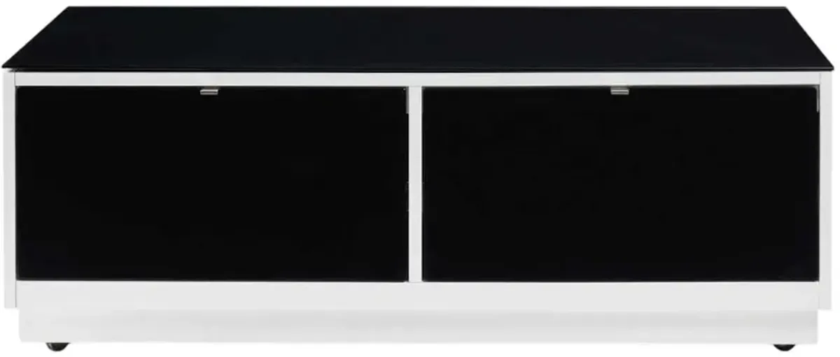 Signature Design by Ashley® Gardoni Black Coffee Table with White Base