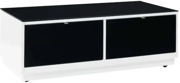 Signature Design by Ashley® Gardoni Black Coffee Table with White Base