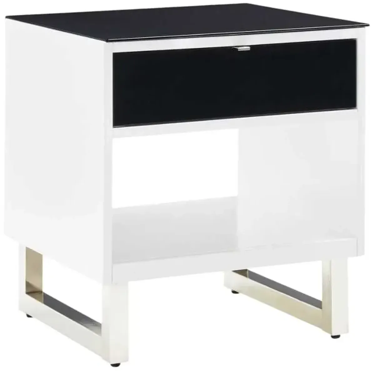 Signature Design by Ashley® Gardoni Black End Table with White Base