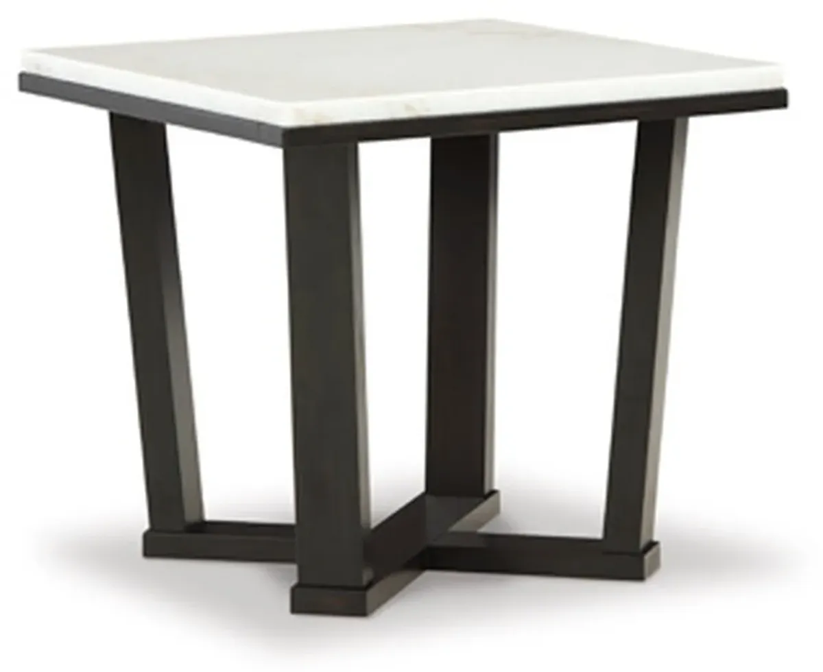 Signature Design by Ashley® Fostead White/Espresso End Table