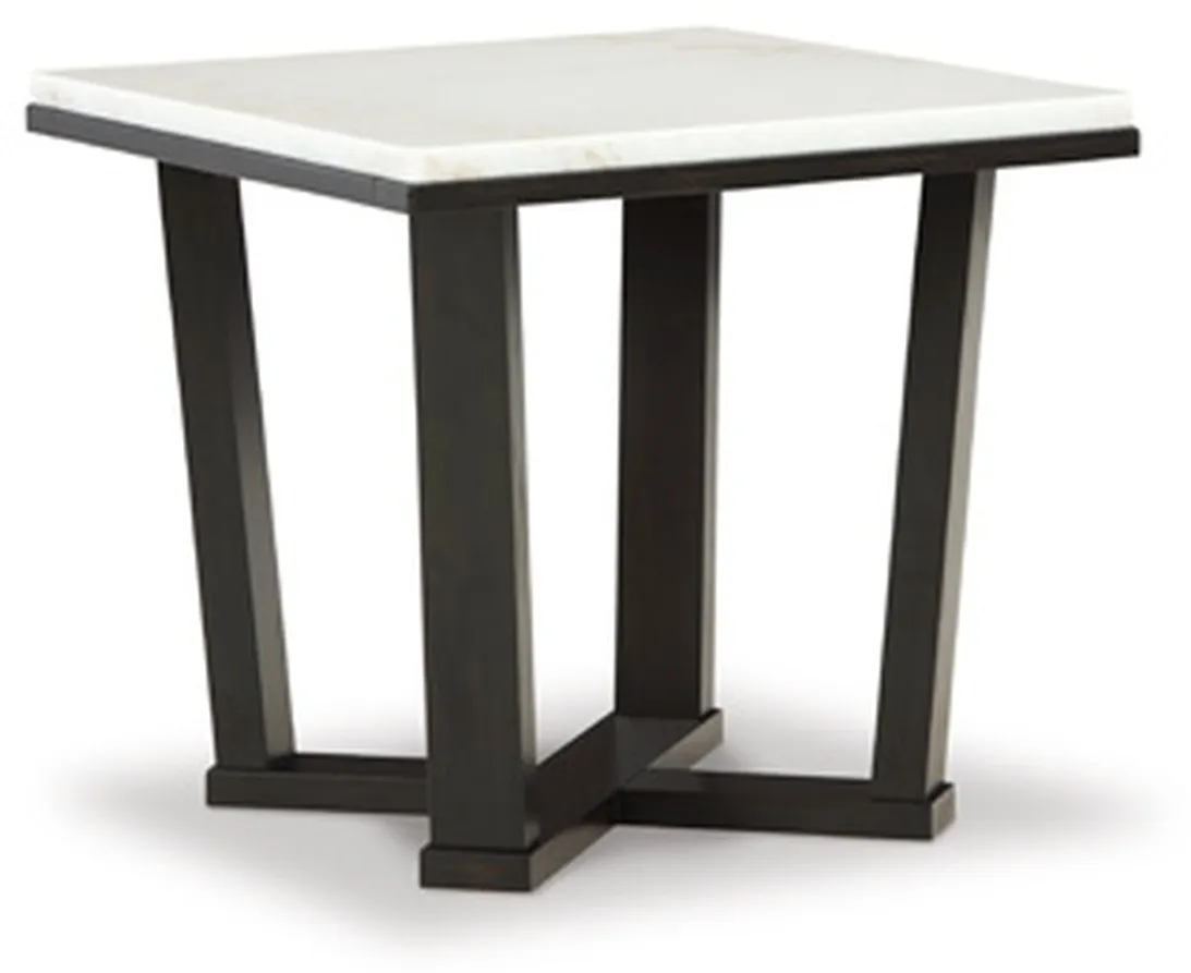 Signature Design by Ashley® Fostead White/Espresso End Table