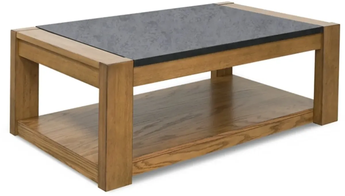 Signature Design by Ashley® Quentina Light Brown/Black Lift Top Coffee Table