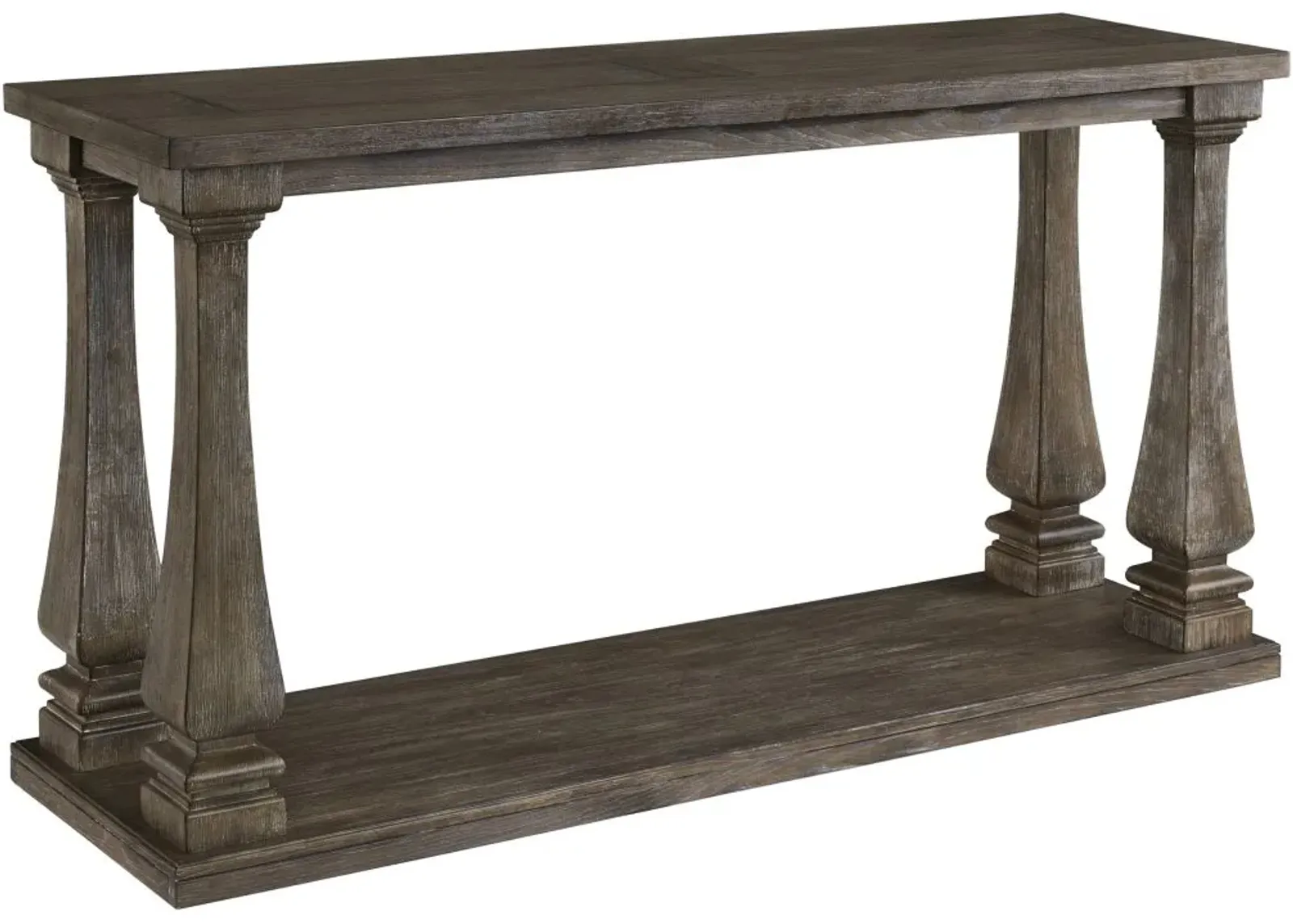 Signature Design by Ashley® Johnelle Weathered Gray Sofa Table