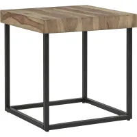 Signature Design by Ashley® Bellwick Natural/Black End Table