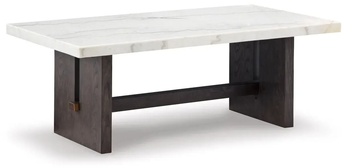 Signature Design by Ashley® Burkhaus White/Dark Brown Coffee Table