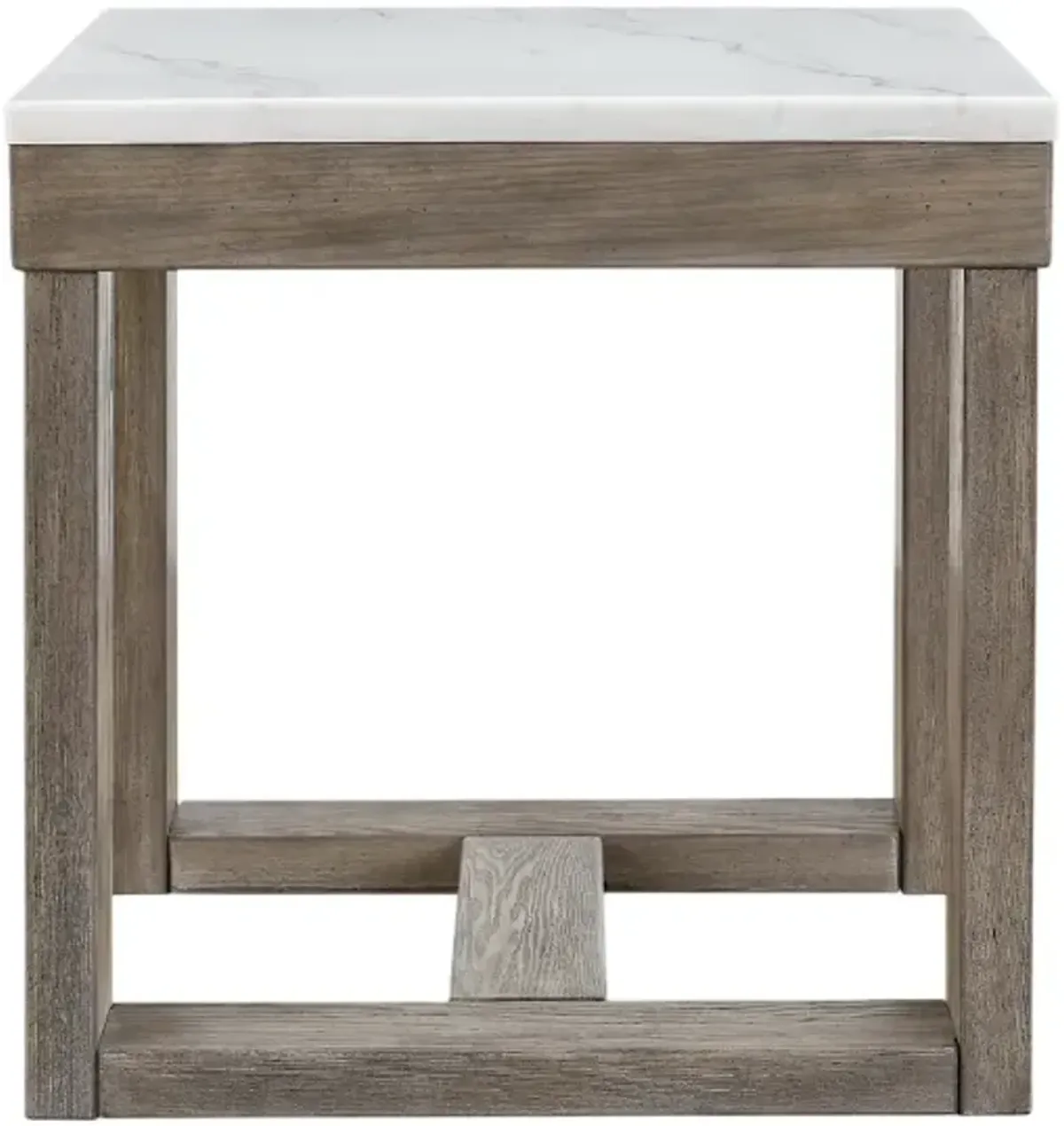 Signature Design by Ashley® Loyaska Ivory End Table with Brown Base 