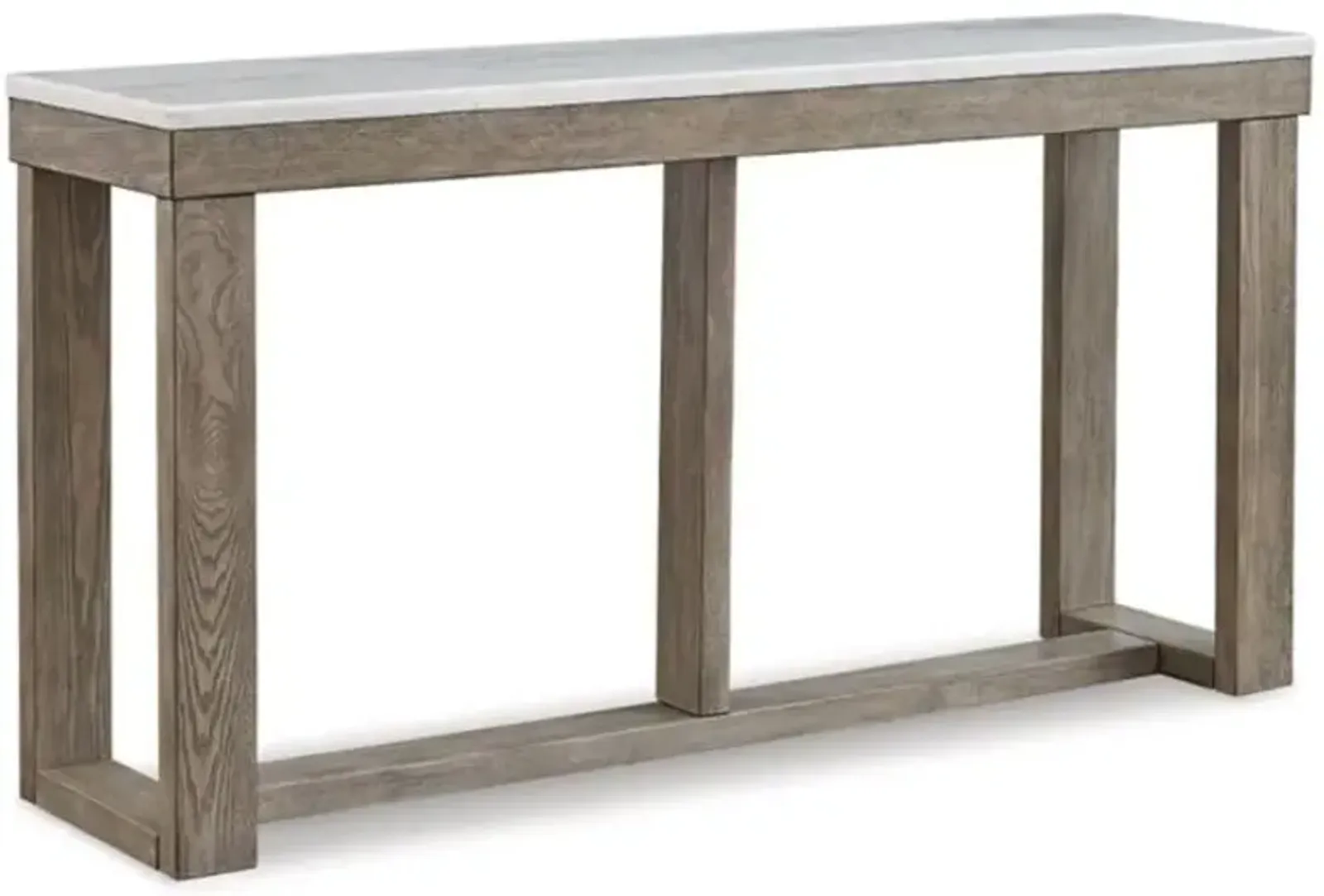 Signature Design by Ashley® Loyaska Ivory Sofa Table with Brown Base 