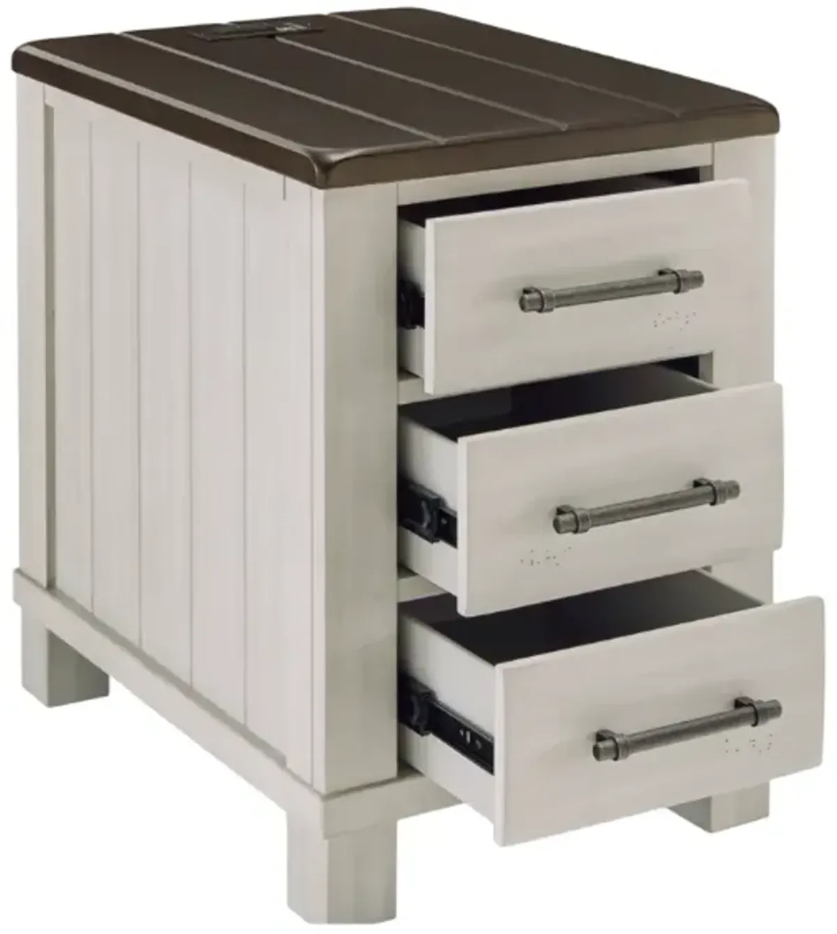 Signature Design by Ashley® Darborn Brown Chairside End Table with Gray Base