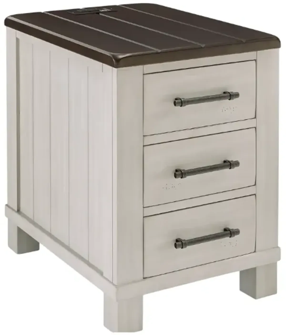 Signature Design by Ashley® Darborn Brown Chairside End Table with Gray Base