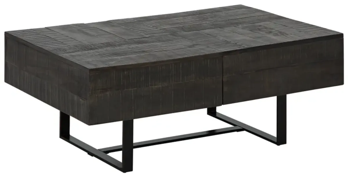 Signature Design by Ashley® Kevmart Grayish Brown/Black Coffee Table