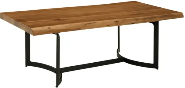 Signature Design by Ashley® Fortmaine Brown Cocktail Table with Black Base