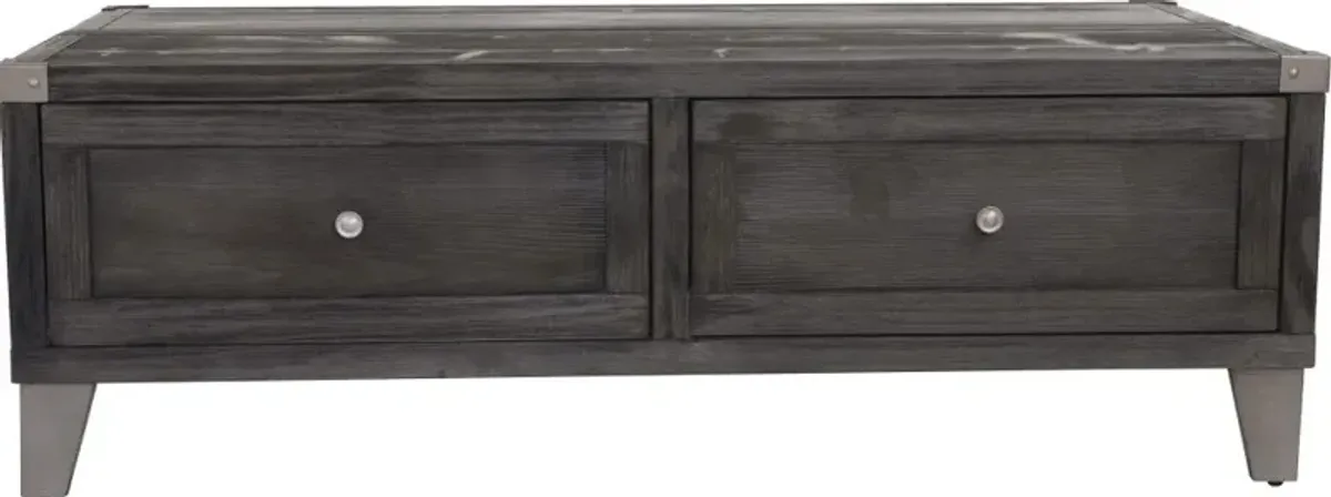 Signature Design by Ashley® Todoe Dark Gray Lift Top Cocktail Table